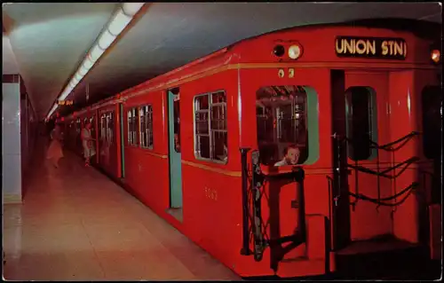 Postcard Toronto THE SUBWAY, U-Bahn, Untergrundbahn 1970
