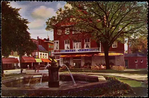 Roermond Remunj Hotel Café Restaurant WYERS Hoek Munsterplein-Hamstraat 1960