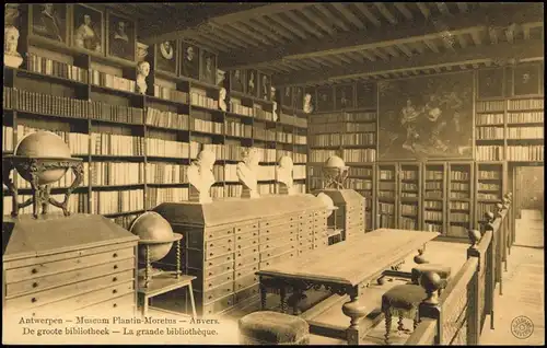 Antwerpen Anvers Museum Plantin-Moretus Anvers De groote bibliotheek 1910