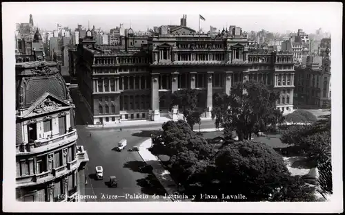 Buenos Aires Palacio de Justicia y Plaza Lavalle, Strassen-Ansicht 1940