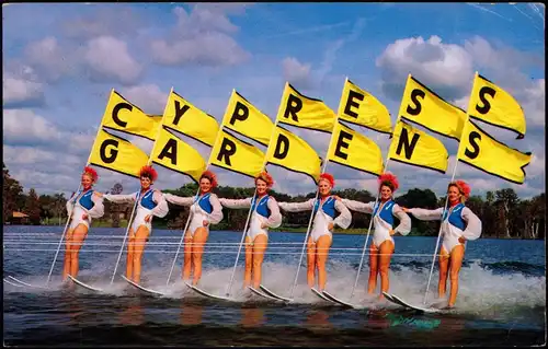 Cypress Gardens Florida Cypress Gardens Wasserski-Damen "Beauty on Parade" 1970