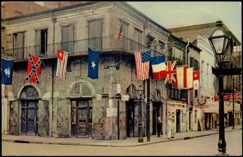 Postcard New Orleans  Absinthe House 1953   US POSTAGE Stempel Bezahlt-Stempel