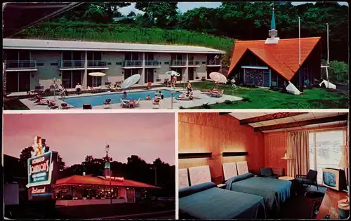 Holyoke, Massachusetts HOWARD JOHNSON Motor Lodge Hotel US Route 5 1964