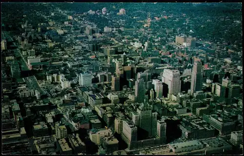 Toronto Aerial View of Downtown, Ontario, Canada, Luftaufnahme 1960