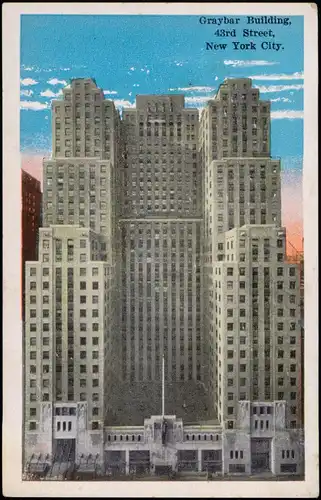 Manhattan-New York City Hochhäuser Skyscraper Graybar Building 43rd Street 1930