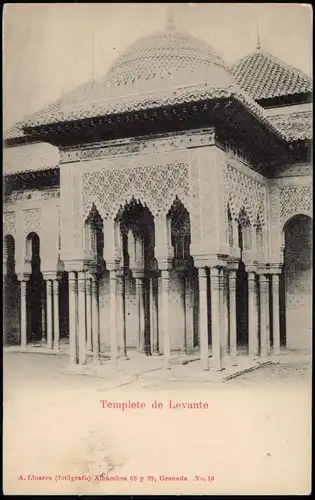 Postales Granada Granada Templete de Levante 1912