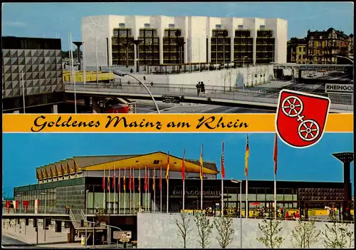 Ansichtskarte Mainz Rheingoldhalle - Rathaus - 2 Bild 1981