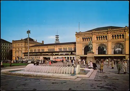 Ansichtskarte Hannover Hauptbahnhof Bahnhof Vorplatz 1965