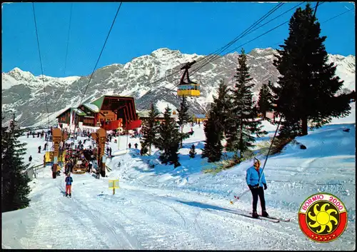 Cartoline Bormio Worms im Veltlin | Buorm Skifahrer Lift Winter 1972