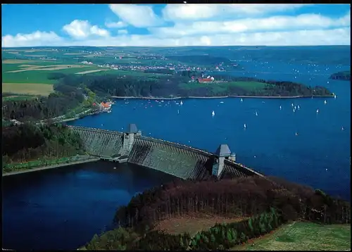 Ansichtskarte Günne Sperrmauer der Möhnetalsperre 1990