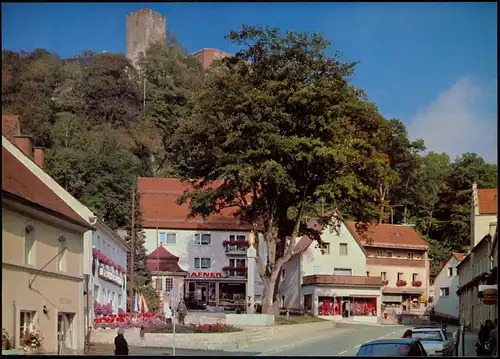Falkenstein (Bayerischer Wald) Ortsansicht, Elektro-Geschäft Hafner 1980