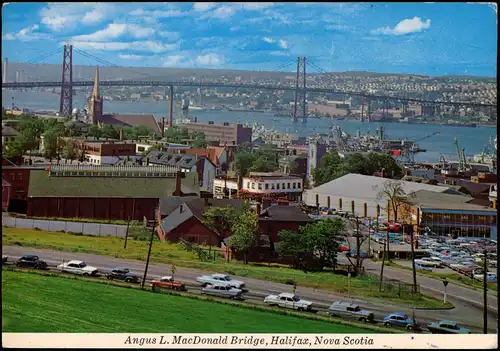 Halifax (Nova Scotia) Panorama- Angus L. MacDonald Bridge,  Nova Scotia 1986