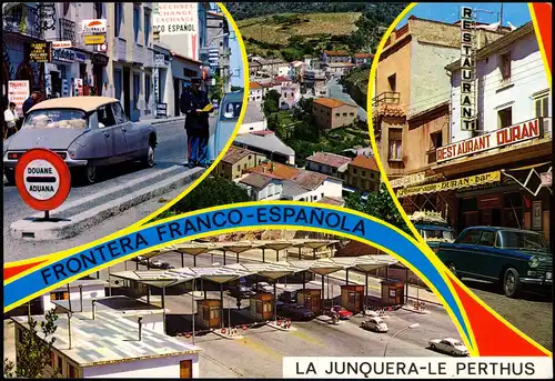 CPA Le Perthus Grenzen/Zollstationen La Junquera MB 1968