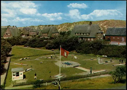 Ansichtskarte List auf Sylt Minigolfanlage 1972