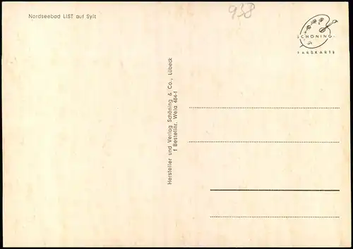 Ansichtskarte List auf Sylt Minigolfanlage 1972