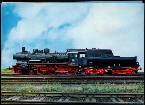Dampflokomotive Dampf-Güterzuglokomotive 52 5804 im Bw Neuenmarkt-Wirsberg 1976