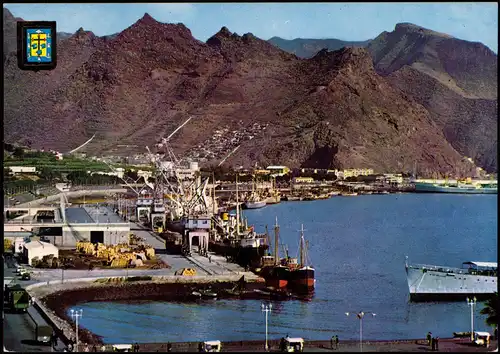 Postales Santa Cruz de Tenerife Hafen Partie, Quai Rivera 1974