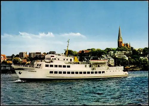 Ansichtskarte  M/S AFRODITE Fahrgastschiff Förde-Reederei Flensburg 1970