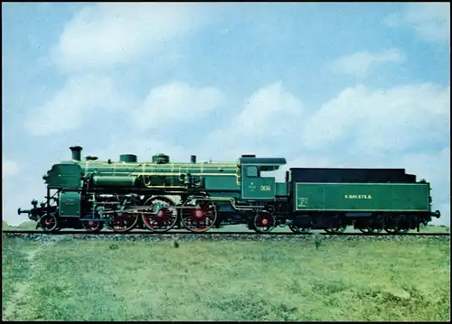 Dampflokomotive Baureihe 184 Schnellzuglokomotive S3/6  Staatsbahn 1970