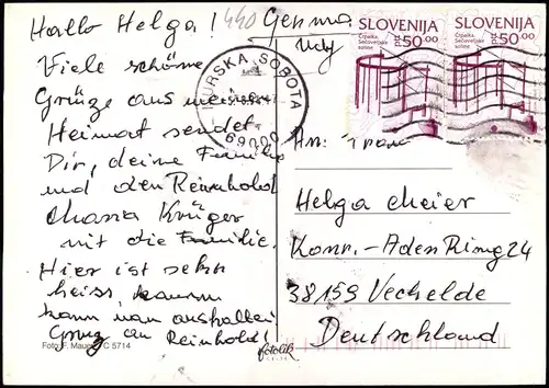 Slowenien Slovenija SLOVENIJA SLOVENIJA Murska Sobota (Mehrbildkarte) 1994