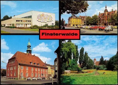 Finsterwalde Grabin Sporthalle, Marktplatz, Kreiskulturhaus, Schlosspark 1988