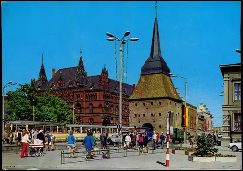 Rostock Steintor Straßenpartie Ansichtskarte  1976