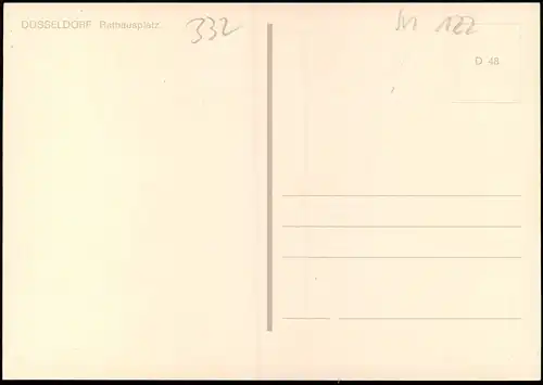 Ansichtskarte Düsseldorf Rathausplatz, Verkaufsstände 1970