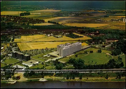 Ansichtskarte Porz-Köln Luftbild mit Krankenhaus 1981