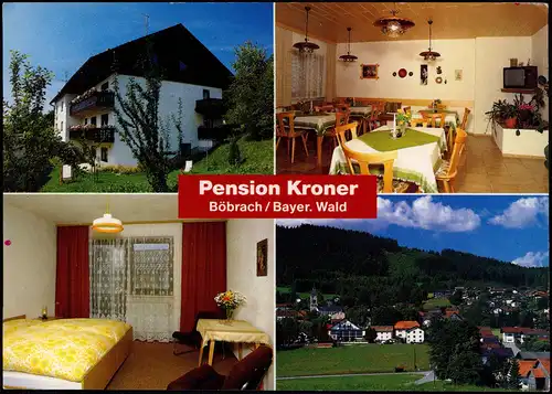 Ansichtskarte Böbrach Pension Kroner, Sonnenweg 1 Bayerischer Wald 1972