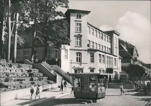 Ansichtskarte Sellin Ferienheim Einheit, Cafe und Kiosk 1967