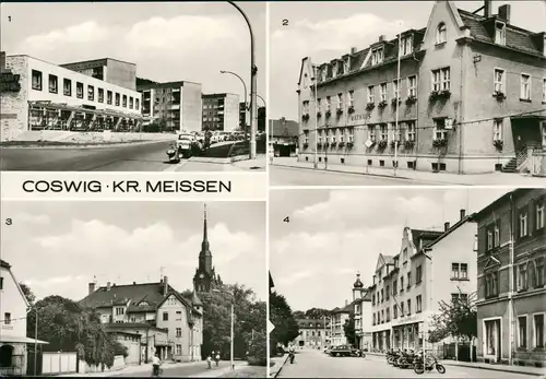 Coswig (Sachsen) Straße der Befreiung, Friedrich-Engels-Platz - MB 1977