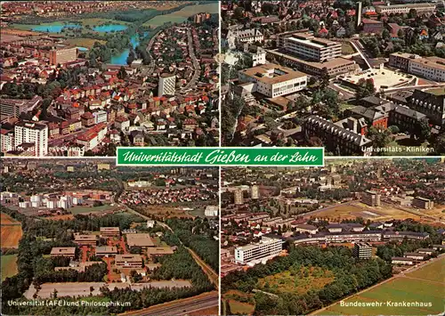 Ansichtskarte Gießen Luftbilder: Universität 1982