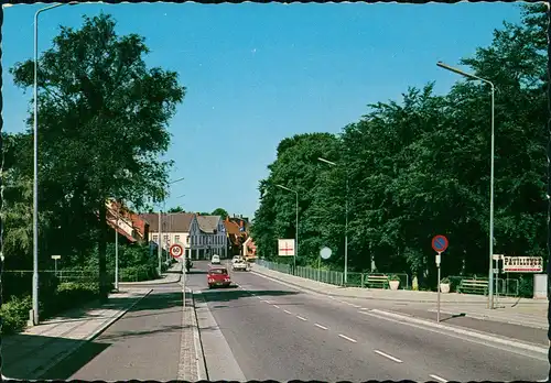 Postcard Holstebro Holstebro Viborgvej Street in Holstebro 1960