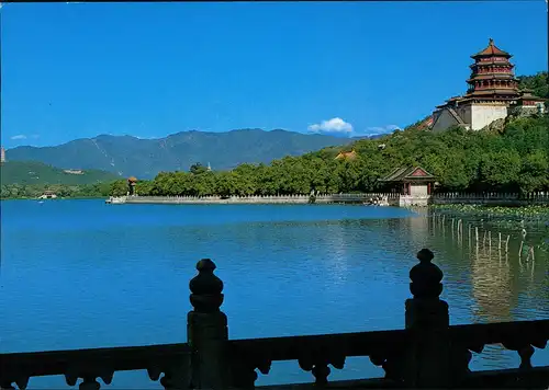 China   Longevity Hill in the Summer Palace (CHINA Tempel Landschaft) 2000