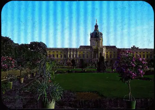 Charlottenburg-Berlin Schloß Charlottenburg Château 1970 Silber-Effekt