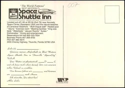 Titusville Best Western Space Shuttle Inn, Cheney Highway, Florida 1975