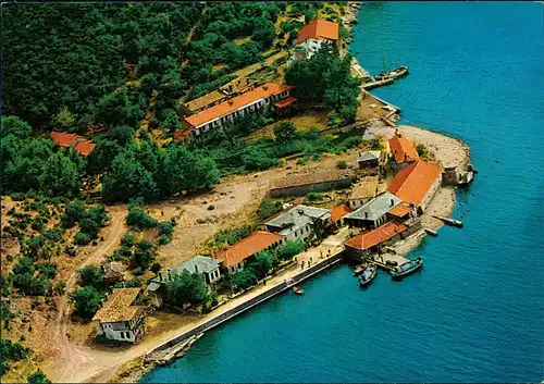 Athos Άγιον Όρος ΑΓΙΟΝ ΟΡΟΣ ΛΙΜΗΝ ΔΑΦΝΗΣ BERG ATHOS: Hafen von Daphni 1970