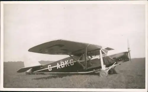 Ansichtskarte  Flugzeug Airplane Avion Fotokarte G ABKG England 1940