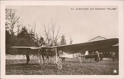 France Flugzeug Airplane Avion DUBONNET SUR MONOPLANTELLIER 1928
