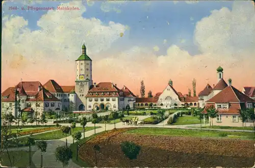 Ansichtskarte Natternberg-Deggendorf Heil- u. Pflegeanstalt 1922