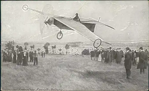 Ansichtskarte  Flugzeug Airplane Avion A. Simon Frankreich France 1911