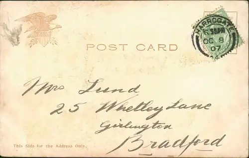 Postcard New York City ST PAUL' S CHAPEL, NEW YORK 1907
