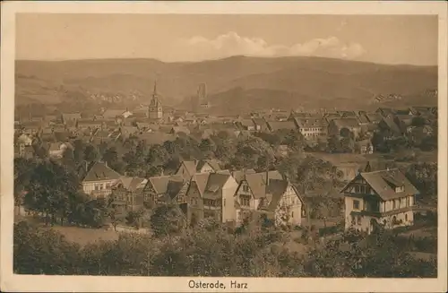 Ansichtskarte Osterode (Harz) Panorama-Ansicht Ort im Harz Gesamtansicht 1910