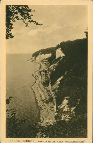 Stubbenkammer-Sassnitz INSEL RUEGEN WISSOWER KLINKEN (CICILIENSICHT) 1930