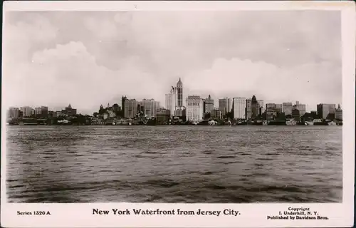 Manhattan-New York City Panorama-Ansicht Waterfront from Jersey City 1930