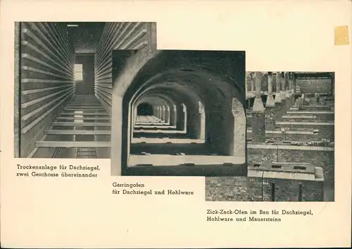 Wilhelmsburg-Hamburg 3 Bild Werbekarte Dampfziegelei Harriefeld AG 1938