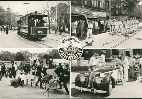 Leipzig Südwest - Plagwitzer Jahrmarkt u.a. Auto Straßenbahn 1987