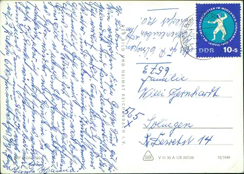 Ansichtskarte Zeulenroda-Zeulenroda-Triebes Straßen MB 1966