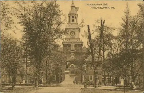 Postcard Philadelphia Independence Hall 1915