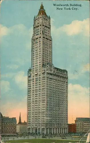 Manhattan-New York City THE WOOLWORTH BUILDING Hochhaus Skyscraper 1918